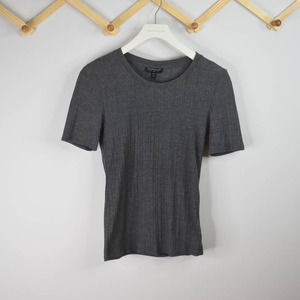 Topshop T shirt ribbed short sleeve crewneck set of 2